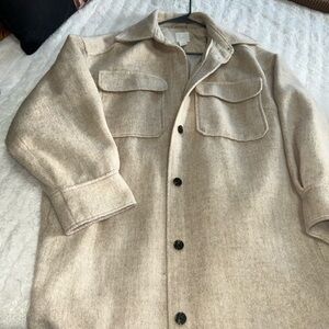 H&M Light Beige Shirt Jacket